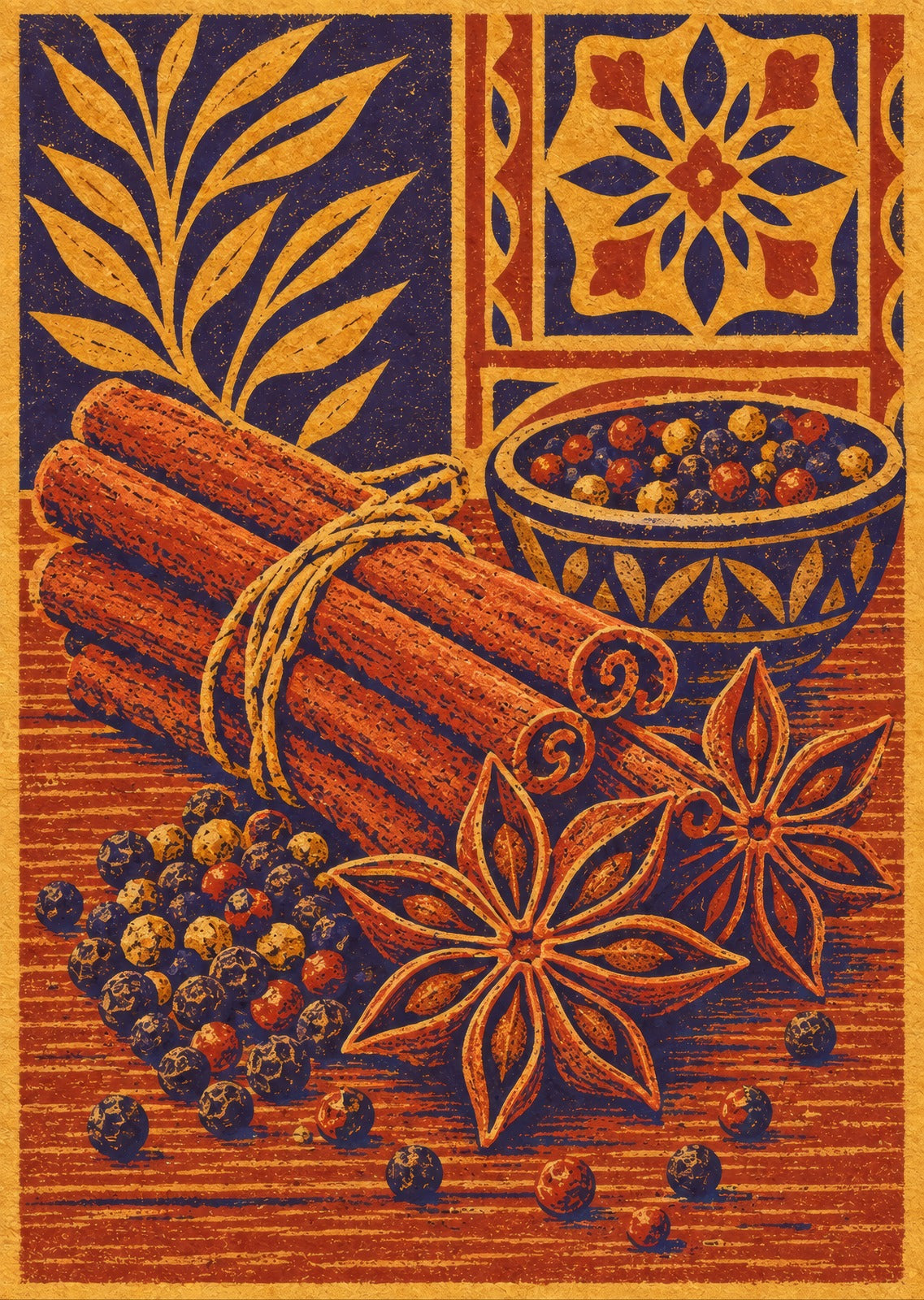 Cinnamon sticks — artwork detail