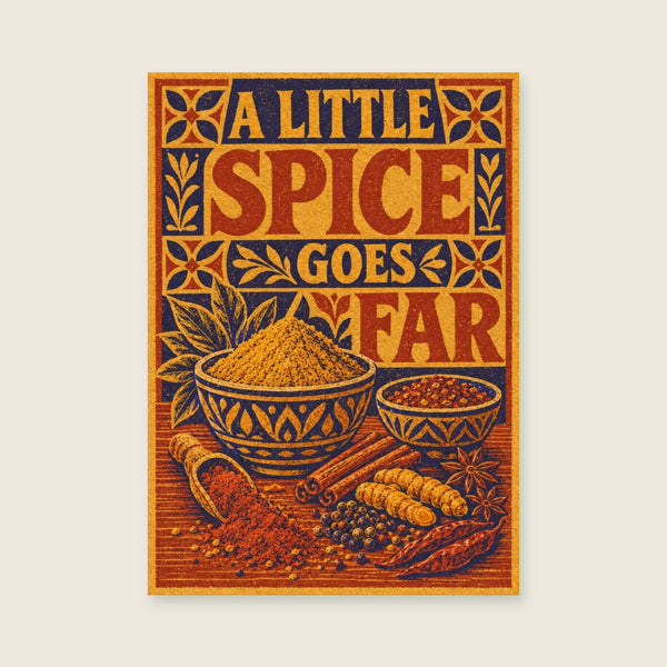 Little Spice Goes Far Art Print