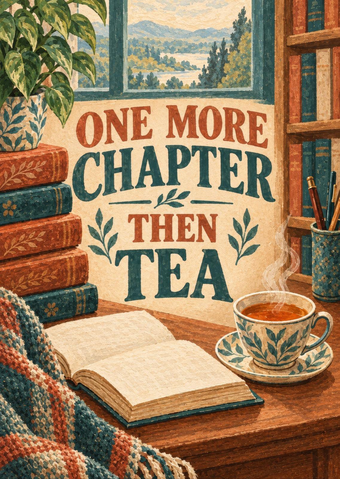 One More Chapter Then Tea — artwork detail