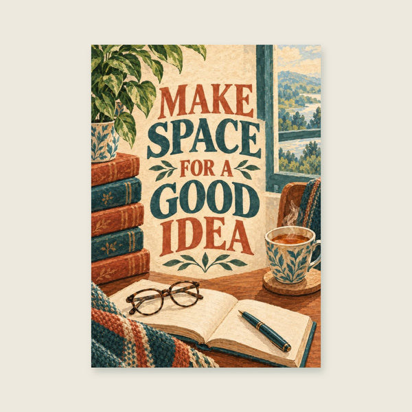 Make Space For A Good Idea Art Print