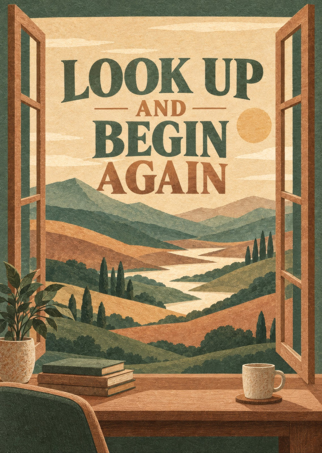 Look Up And Begin Again — artwork detail