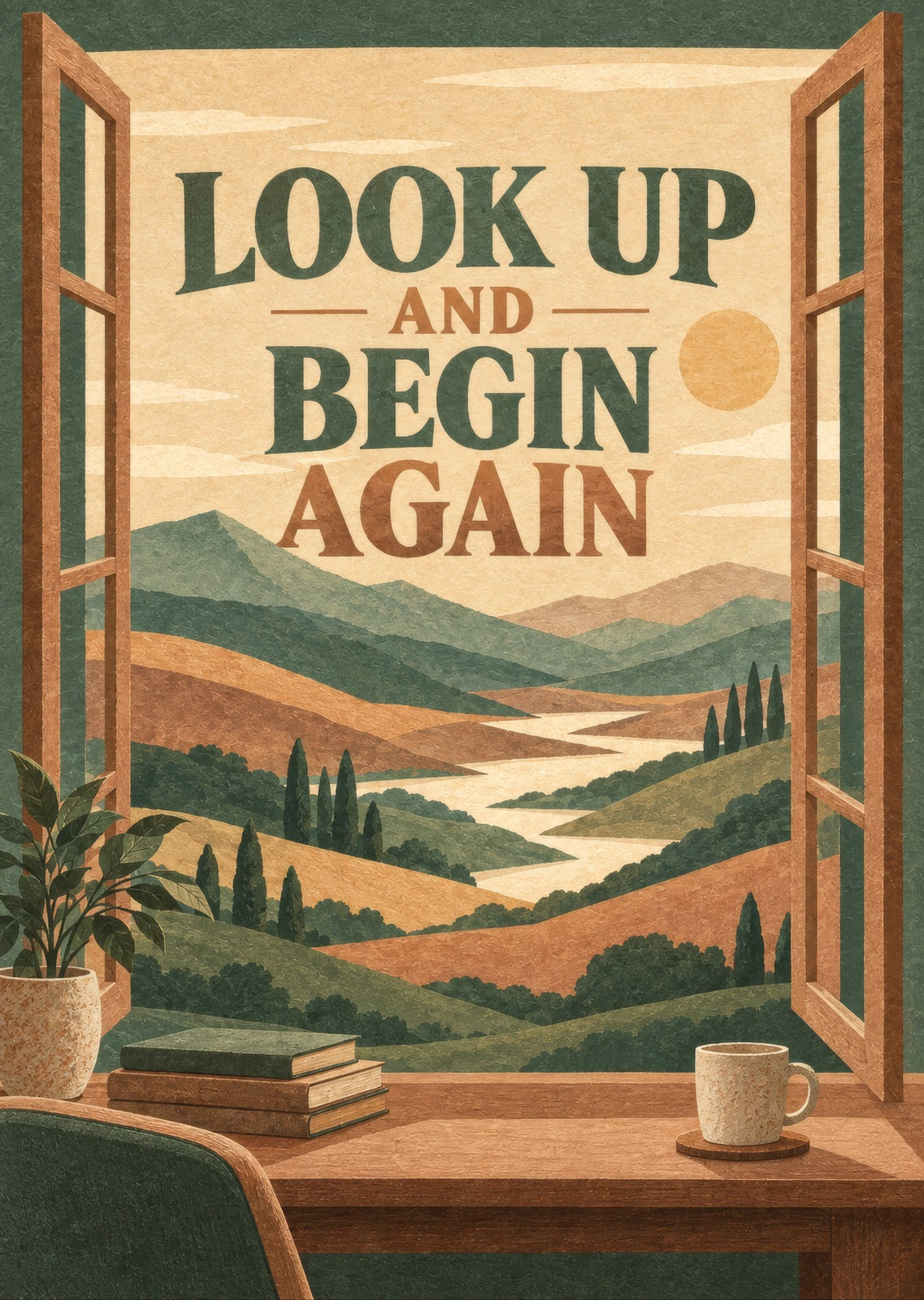 Look Up And Begin Again — artwork detail