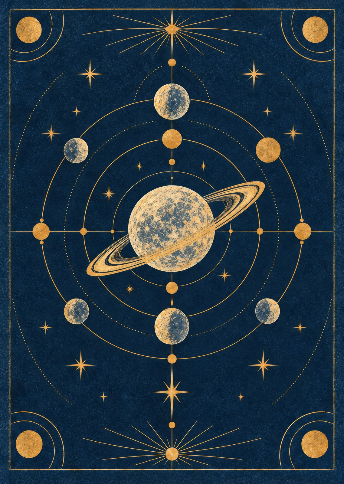 Invented abstract constellation balanced — artwork detail