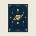 Invented abstract constellation balanced — Scientific-inspired graphic art home office art print