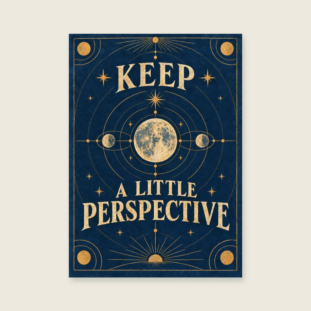 Keep A Little Perspective — Scientific-inspired graphic art home office art print