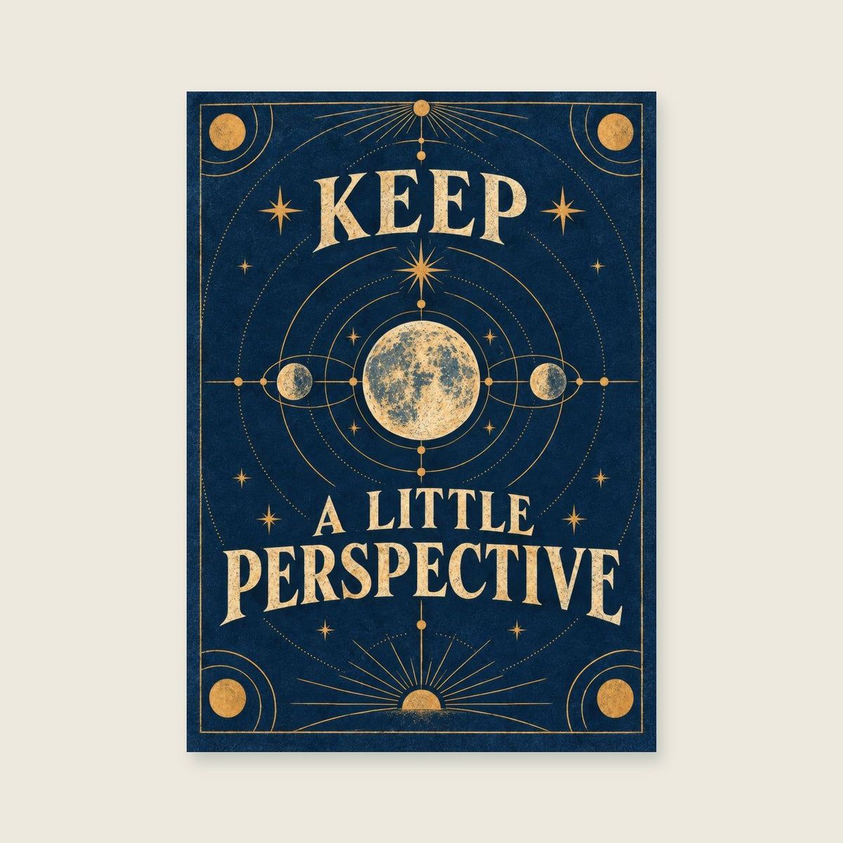 Keep A Little Perspective — Scientific-inspired graphic art home office art print
