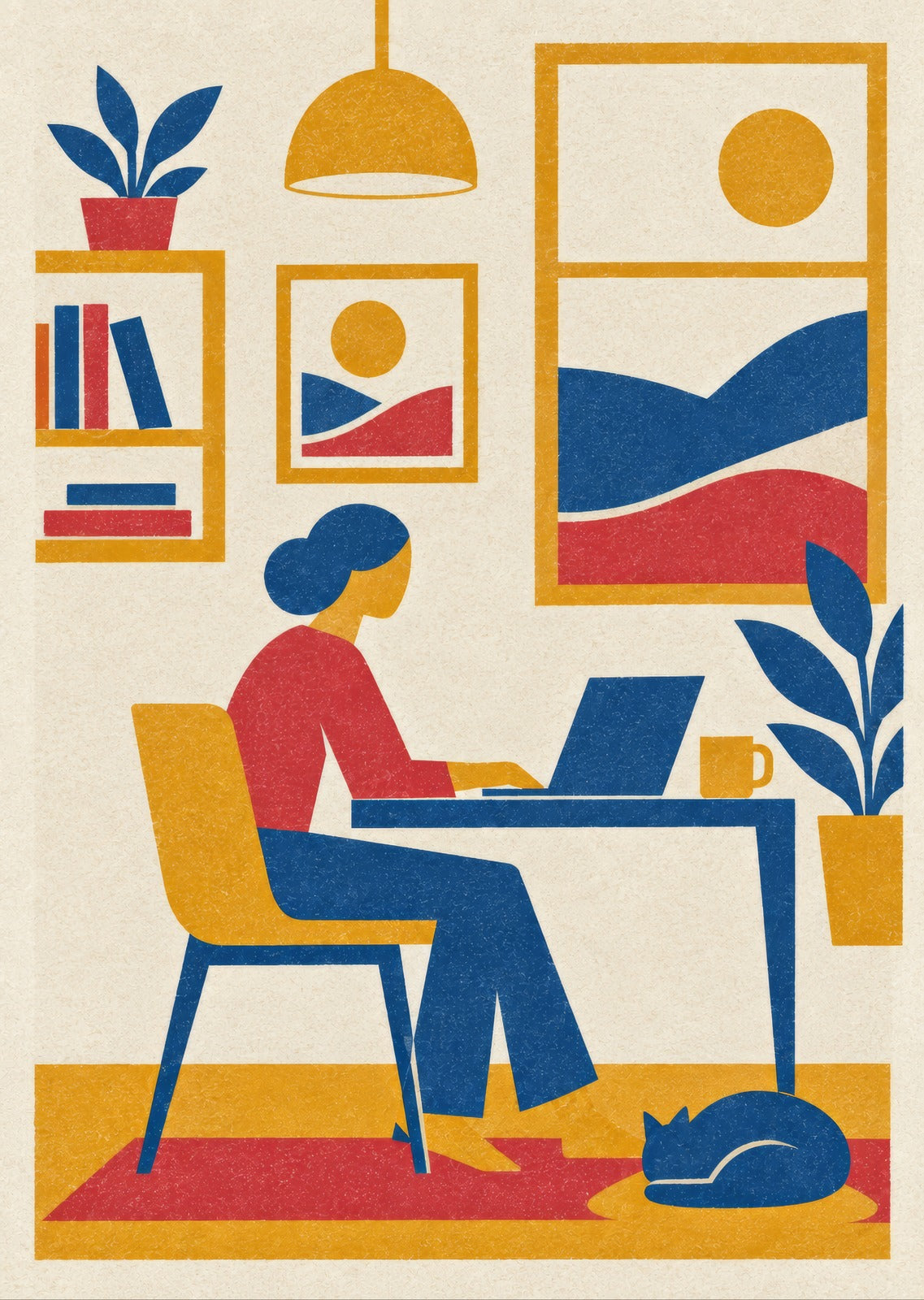 Yellow planes — artwork detail