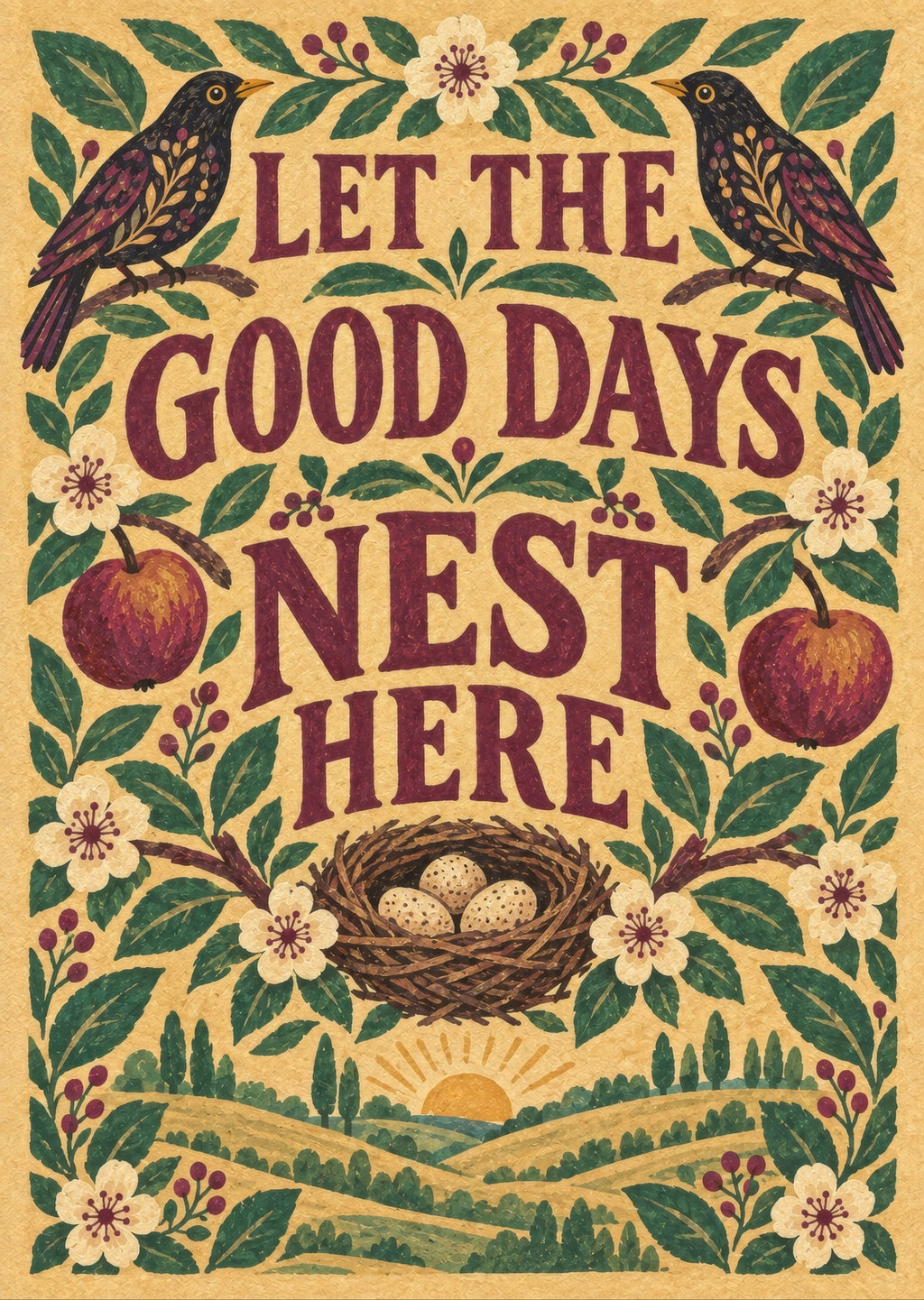 Let The Good Days Nest Here — artwork detail