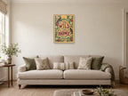 Little Wild A Little Home — A2 artwork shown in a room with a natural wood frame; select a framed finish to include a frame