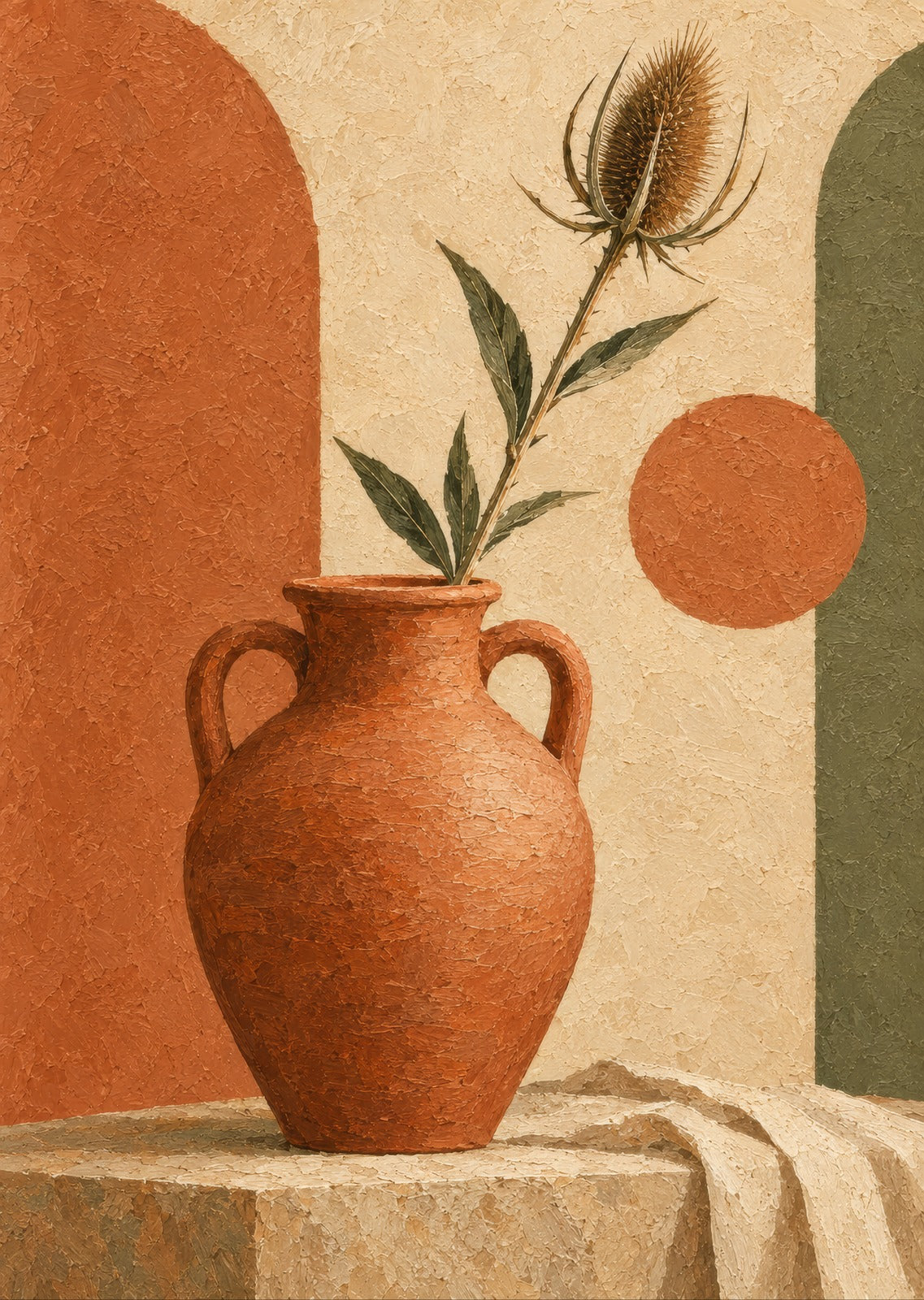 Sculptural jug — artwork detail
