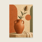 Sculptural jug — Sculptural still life painting living room art print