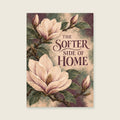 The Softer Side Of Home — Painterly botanical detail living room art print