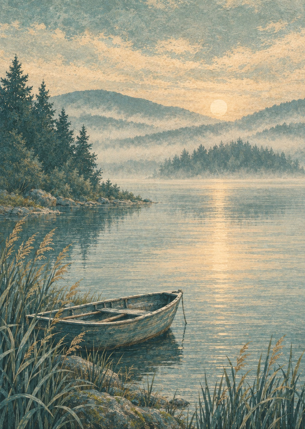quiet shoreline — artwork detail