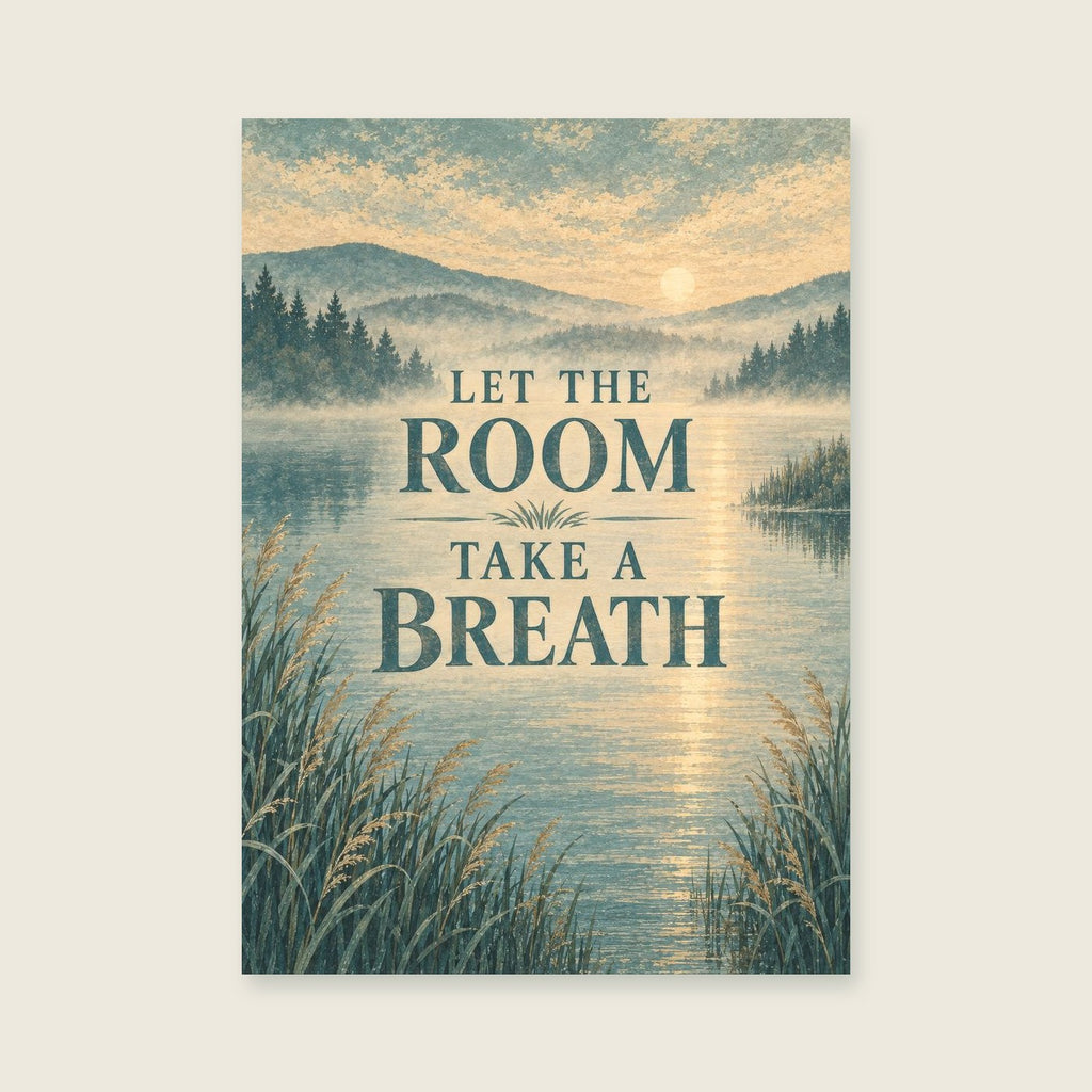 Let The Room Take A Breath — Atmospheric imaginary landscape living room art print