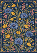 Cornflowers and buttercups — artwork detail