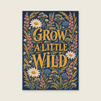 Grow A Little Wild — Dense decorative gouache living room art print