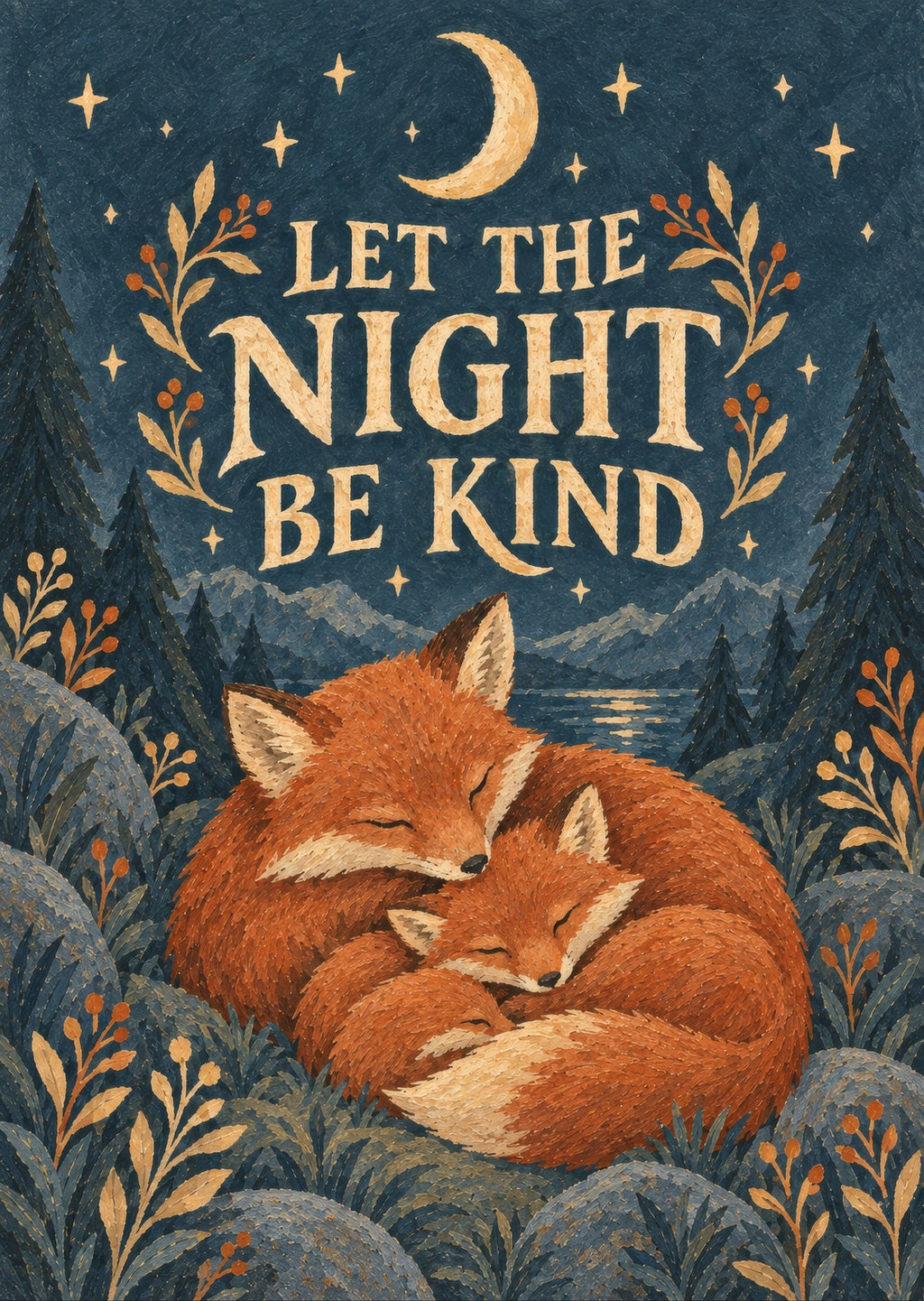 Let The Night Be Kind — artwork detail