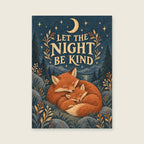 Let The Night Be Kind — Rich original storybook gouache bedroom art print