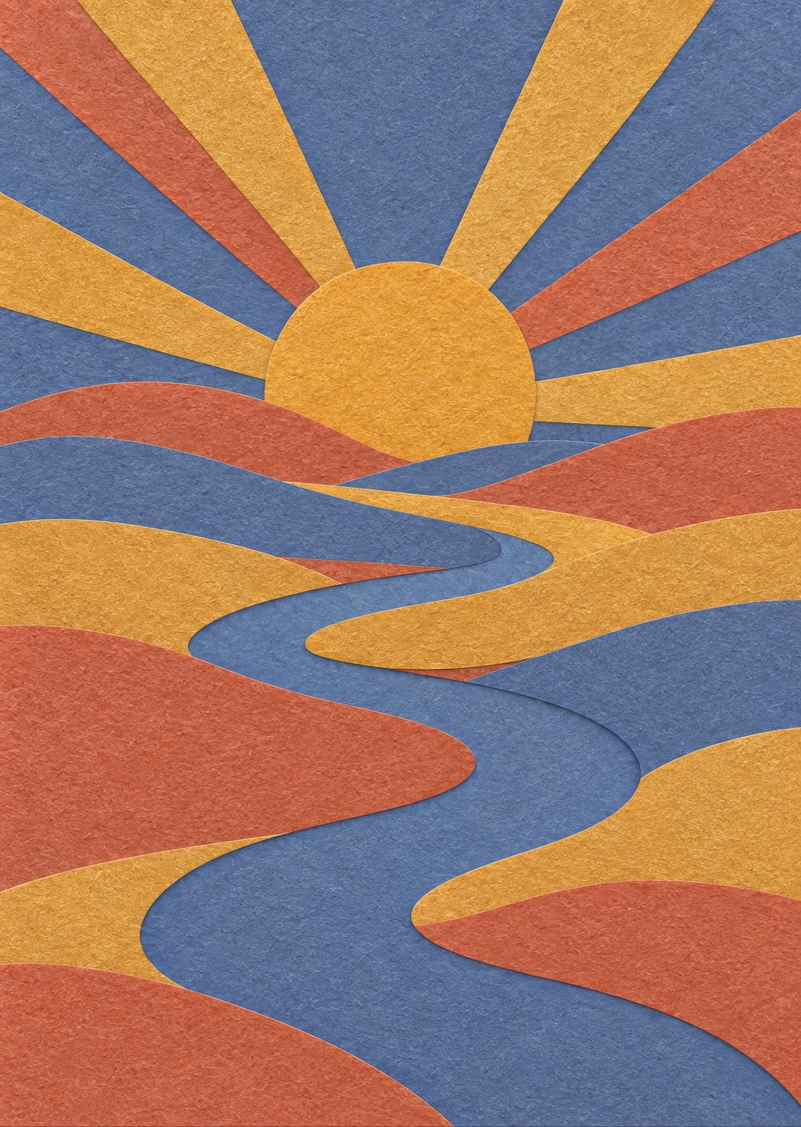 Soft orange arc — artwork detail