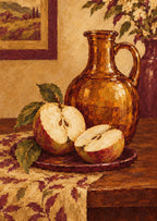 Apple halves — artwork detail