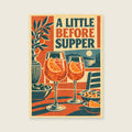 Little Before Supper — Confident original screenprint dining room art print