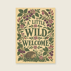 Little Wild Welcome — Botanical folk illustration hallway art print