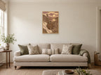 Unbranded mandolin — A2 artwork shown in a room with a natural wood frame; select a framed finish to include a frame