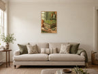 Wooden seed tray — A2 artwork shown in a room with a natural wood frame; select a framed finish to include a frame
