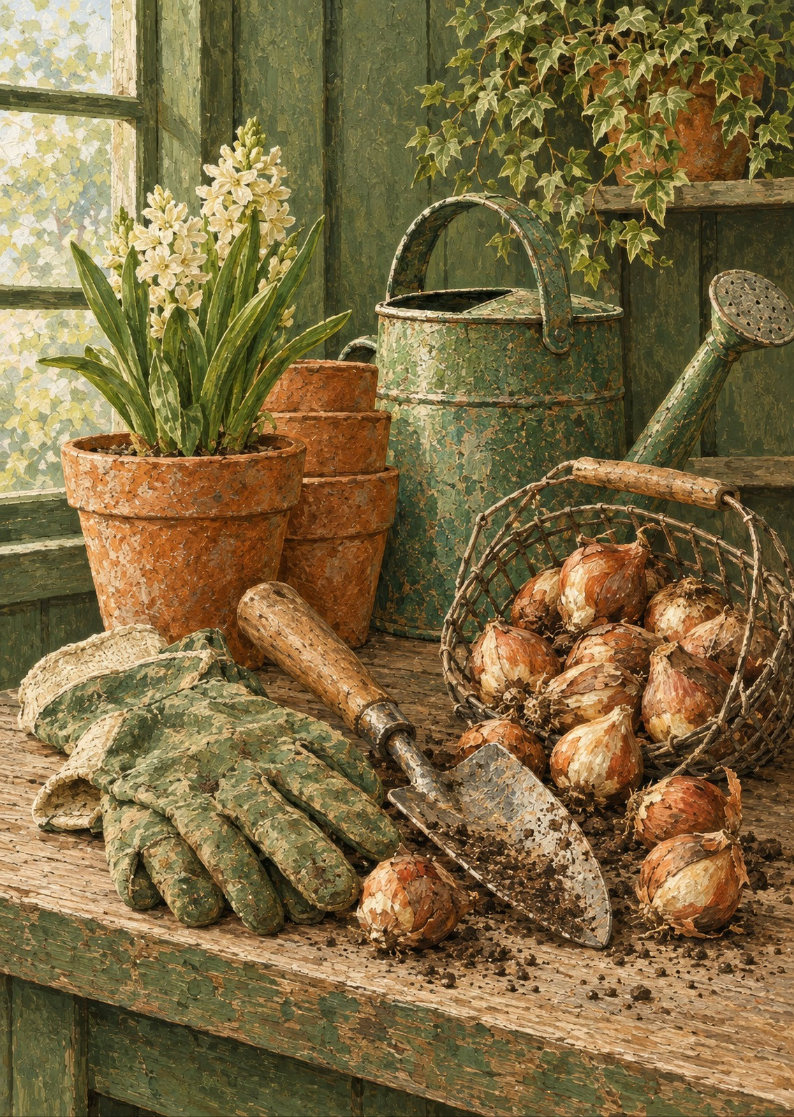 Gardening gloves — artwork detail