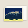 Stirling Castle winter Christmas card with its envelope