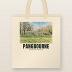 Whitchurch Bridge, Pangbourne Tote Bag: natural cotton tote printed with our drawing of Whitchurch Bridge and the name PANGBOURNE