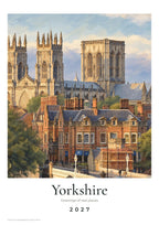 Yorkshire Wall Calendar 2027: the cover, our drawing of York Minster