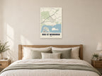 Hoo St Werburgh Street Map Poster at A1, as a poster, above a bed