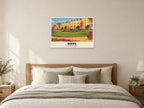 Brunswick Square, Hove Poster at A1, as a poster, above a bed