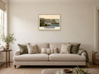 From Hillsborough, Ilfracombe Poster at A2, in a natural wood frame, in a sitting room