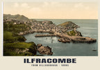 From Hillsborough, Ilfracombe, 1890s hand-coloured photochrom heritage print