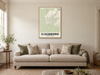Ilsenburg Street Map Poster at A1, in a natural wood frame, in a sitting room