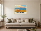 Neist Point, Isle of Skye Poster at A1, in a natural wood frame, in a sitting room