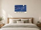 The Needles, Isle of Wight Poster at A1, as a poster, above a bed