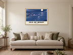 The Needles, Isle of Wight Poster at A1, in a natural wood frame, in a sitting room
