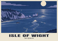 The Needles, Isle of Wight poster in the Moonlit style
