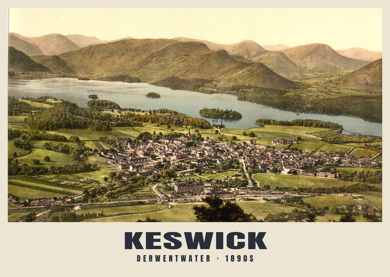 Derwentwater, Keswick, 1890s Heritage Print
