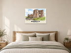 Kidwelly Castle Poster at A1, as a poster, above a bed