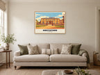 Tatton Hall, Knutsford Poster at A1, in a natural wood frame, in a sitting room