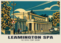 The Royal Pump Rooms, Leamington Spa poster in the Art Deco style