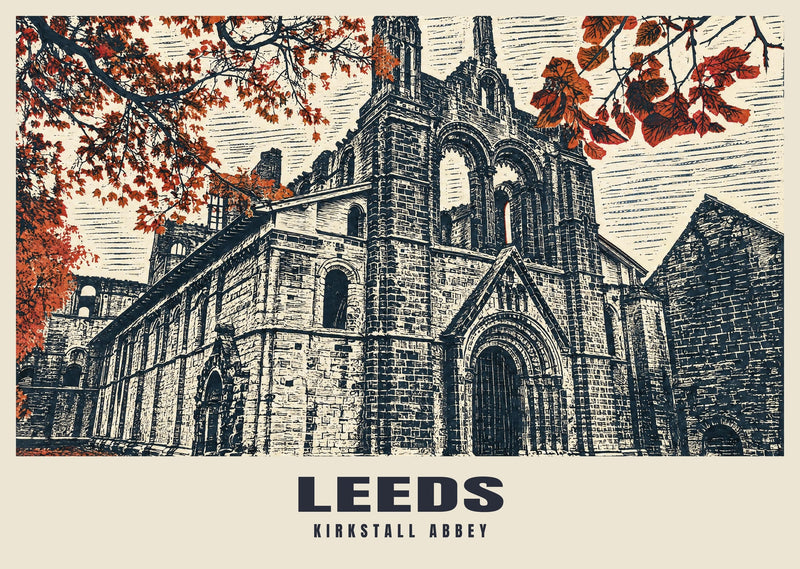 Kirkstall Abbey, Leeds Poster