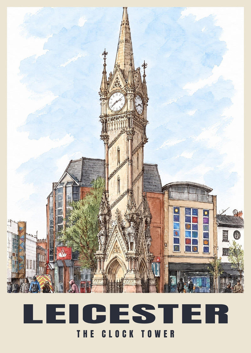 The Clock Tower, Leicester Poster
