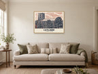 St Andrew’s Church, Leyland Poster at A1, in a natural wood frame, in a sitting room