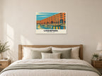 The Royal Albert Dock, Liverpool Poster at A1, as a poster, above a bed