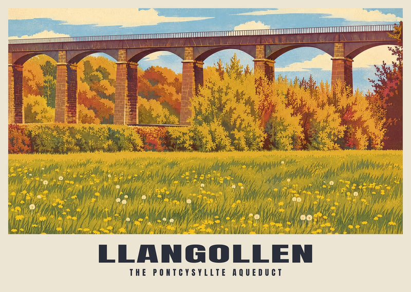 The Pontcysyllte Aqueduct, Llangollen Poster